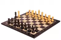 Zestaw szachowy French Lardy - szachownica (pole 58 mm), figury (król 96 mm)